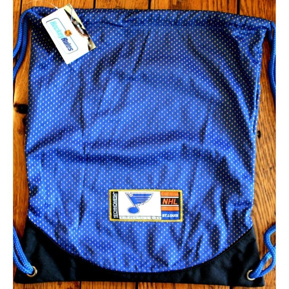 ST LOUIS BLUES BACKSACK CINCH BAG DRAWSTRING TOTE